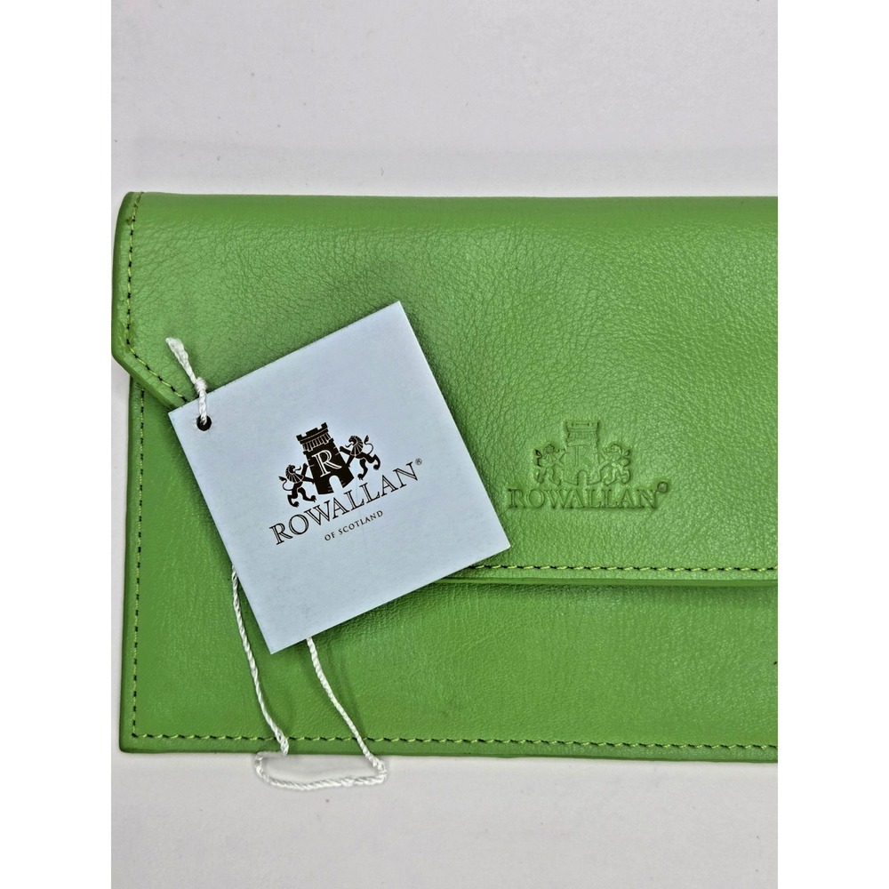 NWT Leather Rowallan of‎ Scotland Ladies Wallet Green